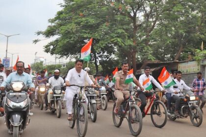 ಸಿಂದಗಿ: ಹರ್ ಘರ್ ತಿರಂಗಾ ಸೈಕಲ್ ಜಾಥಾ