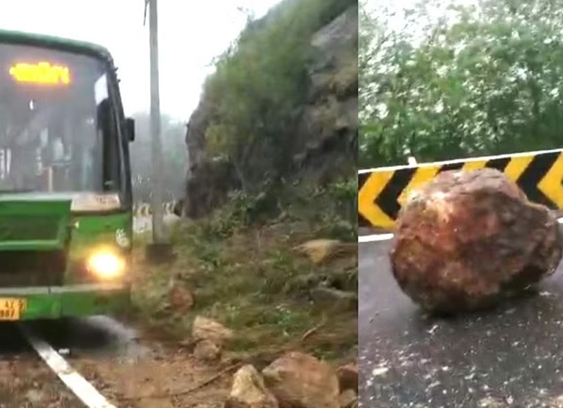 ಚಾಮುಂಡಿ ಬೆಟ್ಟದಲ್ಲಿ ಭೂಕುಸಿತ