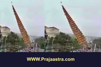 ಆನೇಕಲ್: ಧರೆಗುರುಳಿದ 110 ಅಡಿ ಎತ್ತರದ ತೇರು, ಇಬ್ಬರ ಸಾವು