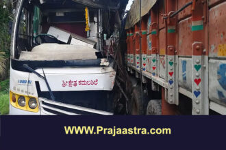 ಶಿವಮೊಗ್ಗ: ಭೀಕರ ಅಪಘಾತ, ಇಬ್ಬರ ಸಾವು, 13 ಜನರಿಗೆ ಗಾಯ