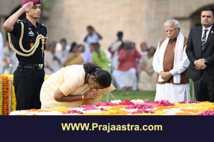 ರಾಷ್ಟ್ರಪತಿ, ಪ್ರಧಾನಿ ಸೇರಿ ಗಣ್ಯರಿಂದ ಗಾಂಧಿಗೆ ಗೌರವ ನಮನ