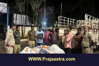 ಈರುಳ್ಳಿ ಮೂಟೆ ಕೆಳಗೆ 1 ಕೋಟಿ ಮೌಲ್ಯದ ಶ್ರೀಗಂಧ ಪತ್ತೆ ಈರುಳ್ಳಿ ಮೂಟೆ ಕೆಳಗೆ 1 ಕೋಟಿ ಮೌಲ್ಯದ ಶ್ರೀಗಂಧ ಪತ್ತೆ