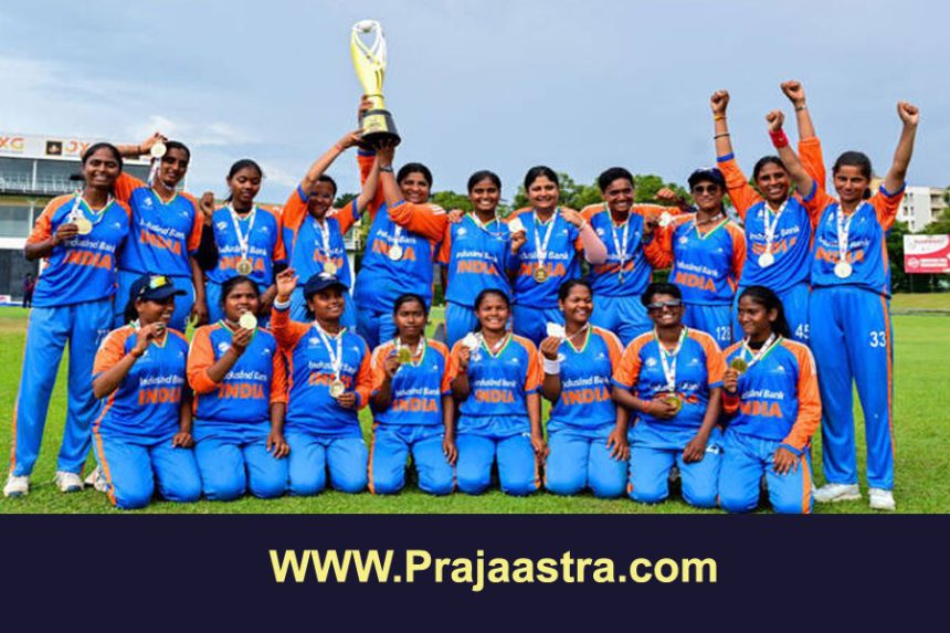 ಟಿ-20 ವಿಶ್ವಕಪ್ ಗೆದ್ದು ಇತಿಹಾಸ ನಿರ್ಮಿಸಿದ ಭಾರತದ ಅಂಧ ಮಹಿಳಾ ತಂಡ ಟಿ-20 ವಿಶ್ವಕಪ್ ಗೆದ್ದು ಇತಿಹಾಸ ನಿರ್ಮಿಸಿದ ಭಾರತದ ಅಂಧ ಮಹಿಳಾ ತಂಡ