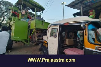 ದೇವರ ಹಿಪ್ಪರಗಿ: ಆಟೋಗೆ ಬೃಹತ್ ವಾಹನ ಡಿಕ್ಕಿ