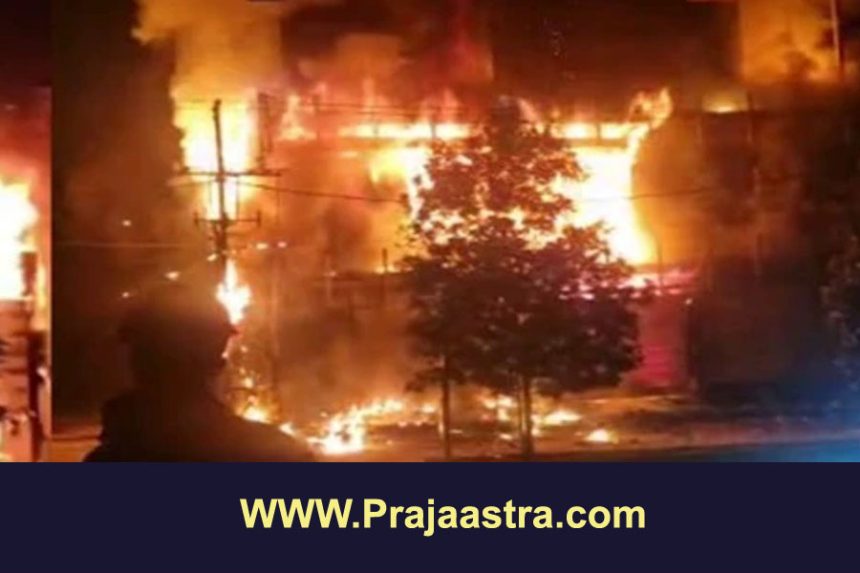 ವಿಜಯಪುರ: ಬೆಂಕಿ ಅನಾಹುತಕ್ಕೆ ಹೋಟೆಲ್ ಭಸ್ಮ