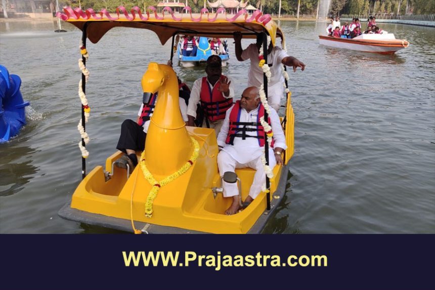 ಆಲಮಟ್ಟಿಯಲ್ಲಿ ದೋಣಿ ವಿಹಾರಕ್ಕೆ ಚಾಲನೆ ನೀಡಿದ ಸಚಿವ ಶಿವಾನಂದ ಪಾಟೀಲ