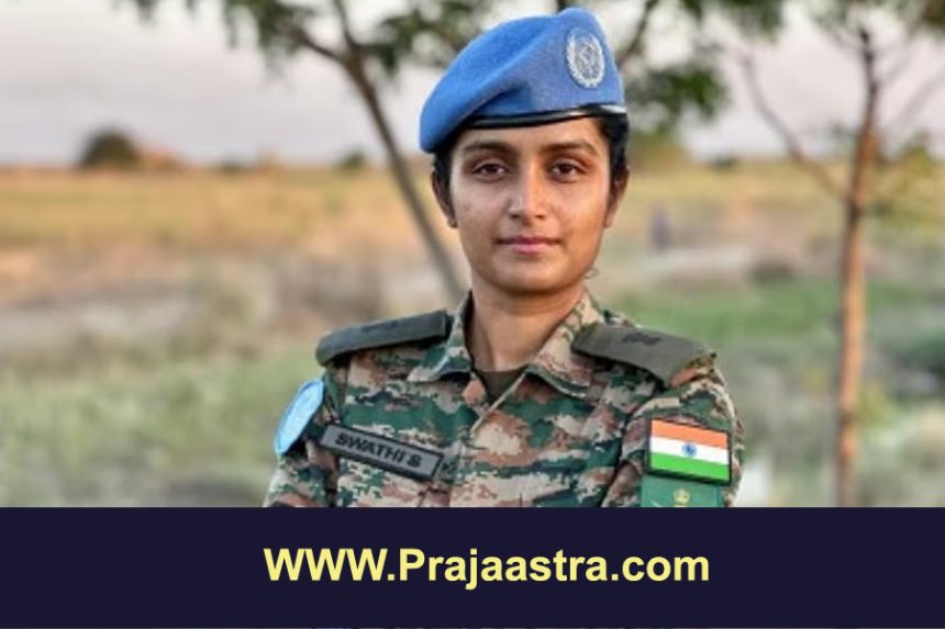 ಕರ್ನಾಟಕದ ಮೇಜರ್ ಸ್ವಾತಿ ಶಾಂತಕುಮಾರ್ ಗೆ ವಿಶ್ವ ಸಂಸ್ಥೆಯ ಪ್ರಶಸ್ತಿ