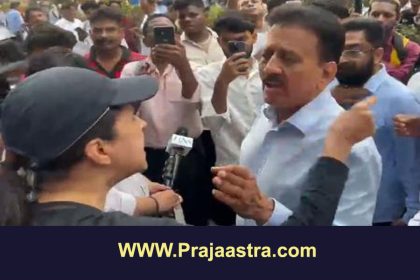 ಮುಂಬೈ: ಬಿಜೆಪಿ ರ್ಯಾಲಿಯಿಂದ ಟ್ರಾಫಿಕ್, ಸಚಿವರನ್ನು ಗೆಟ್ ಔಟ್ ಎಂದ ಮಹಿಳೆ