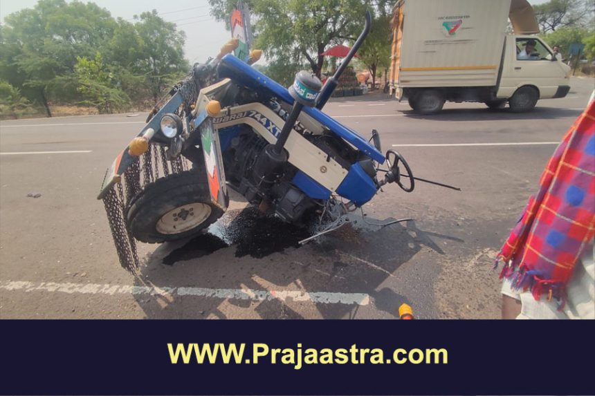 ಸಿಂದಗಿ: ಟ್ರ್ಯಾಕ್ಟರ್ ಹಾಗೂ ಲಾರಿ ನಡುವೆ ಭೀಕರ ಅಪಘಾತ