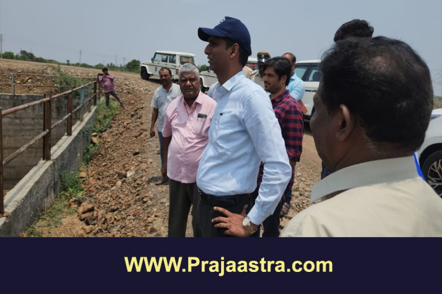ಬಾಬಾನಗರ ಜಲಸಂಗ್ರಹಗಾರ ಸ್ಥಳಕ್ಕೆ ಜಿಲ್ಲಾಧಿಕಾರಿ ಭೇಟಿ