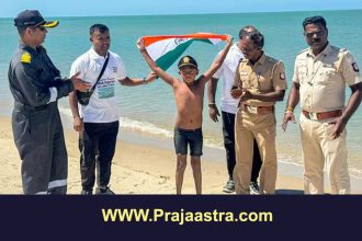 7 ವರ್ಷದ ಬಾಲಕ ಶ್ರೀಲಂಕಾ-ಭಾರತ ನಡುವಿನ ಸಮುದ್ರ ಮಾರ್ಗ ಈಜಿ ದಾಖಲೆ